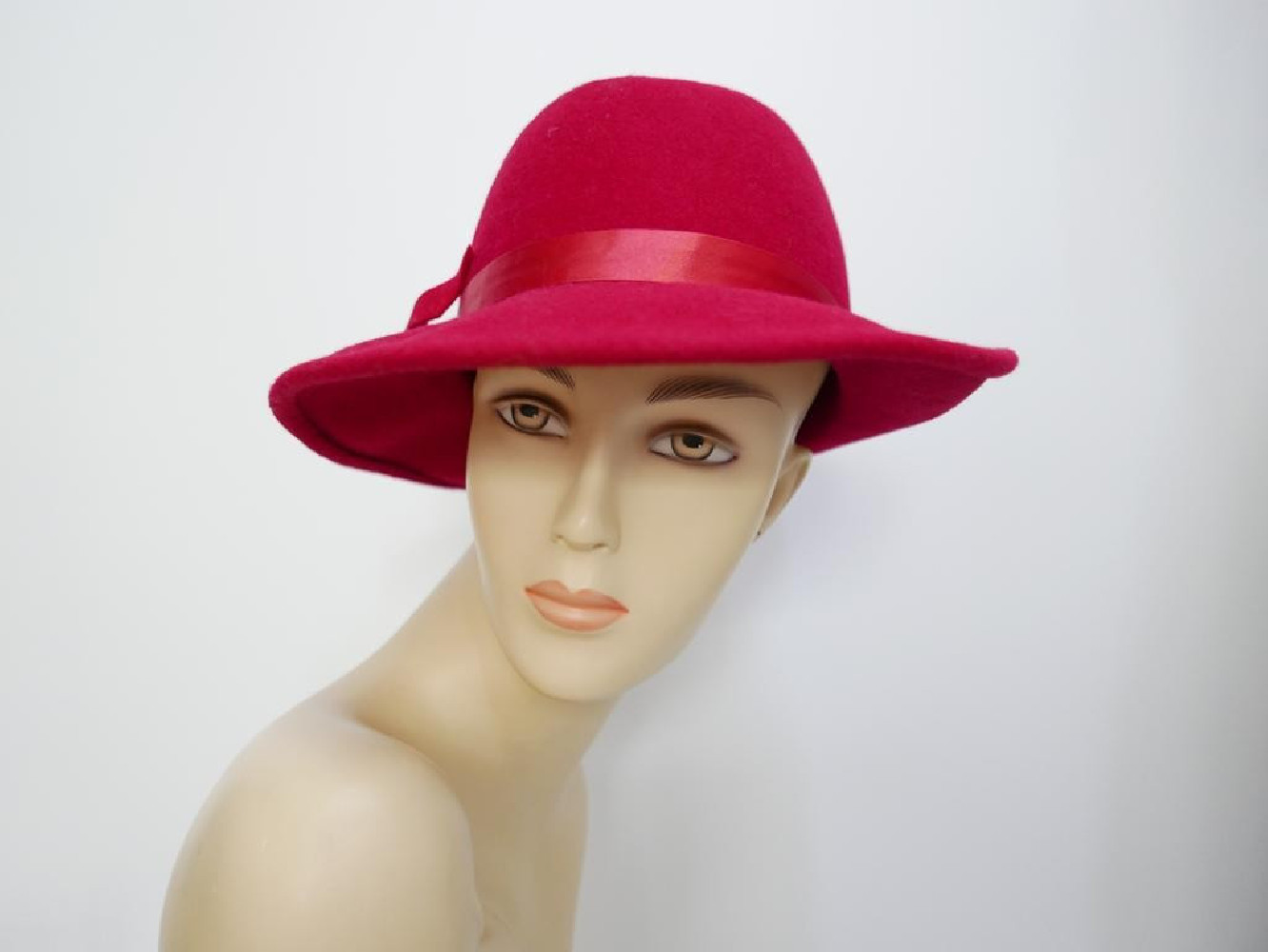 Antonio czerwony kapelusz filc 54-57 cm