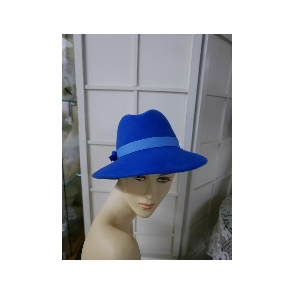 Dakota -niebieski kapelusz filcowy 53-55 cm