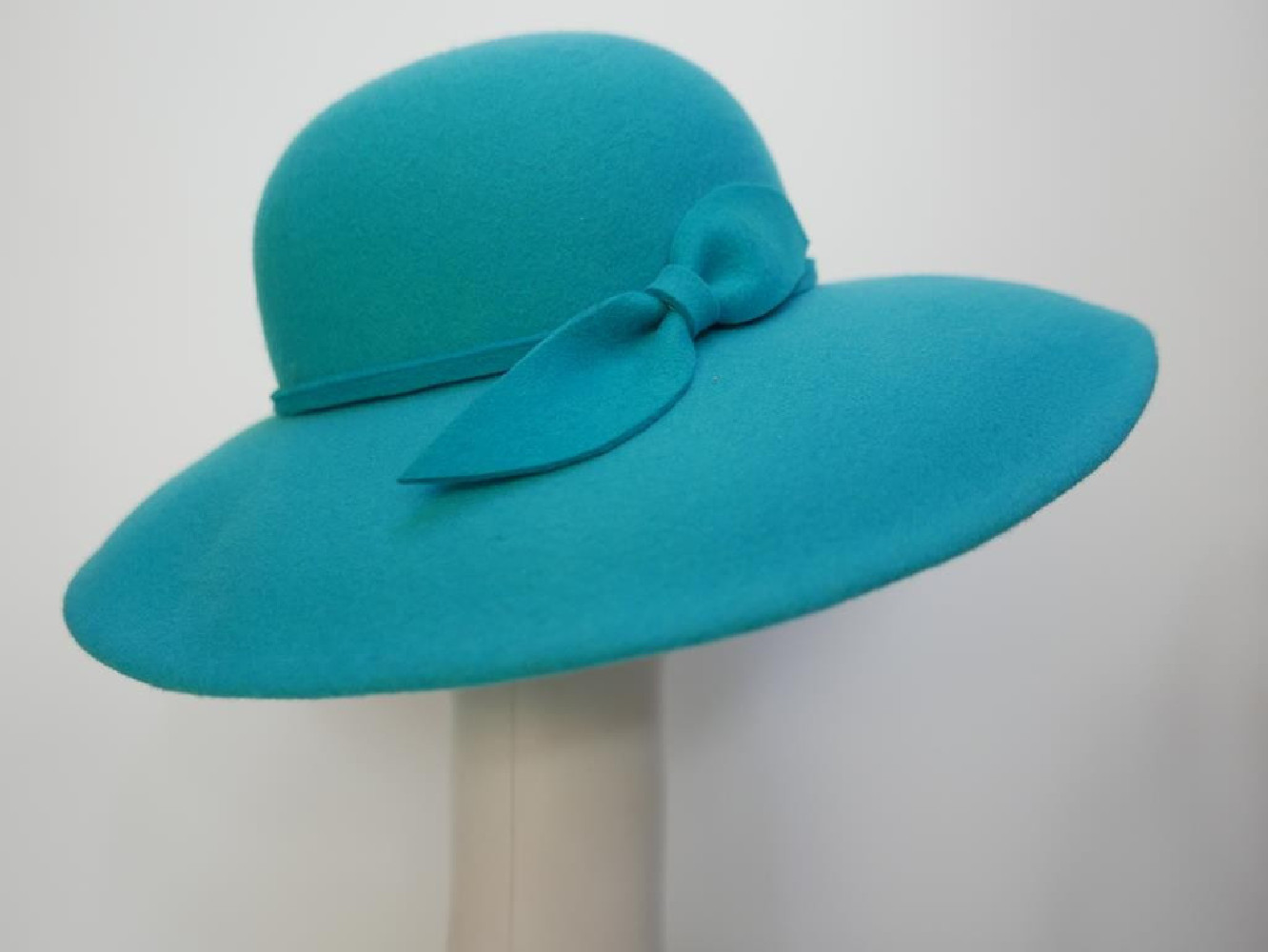 Vegas turkusowy kapelusz z dużym rondem 54-58 cm