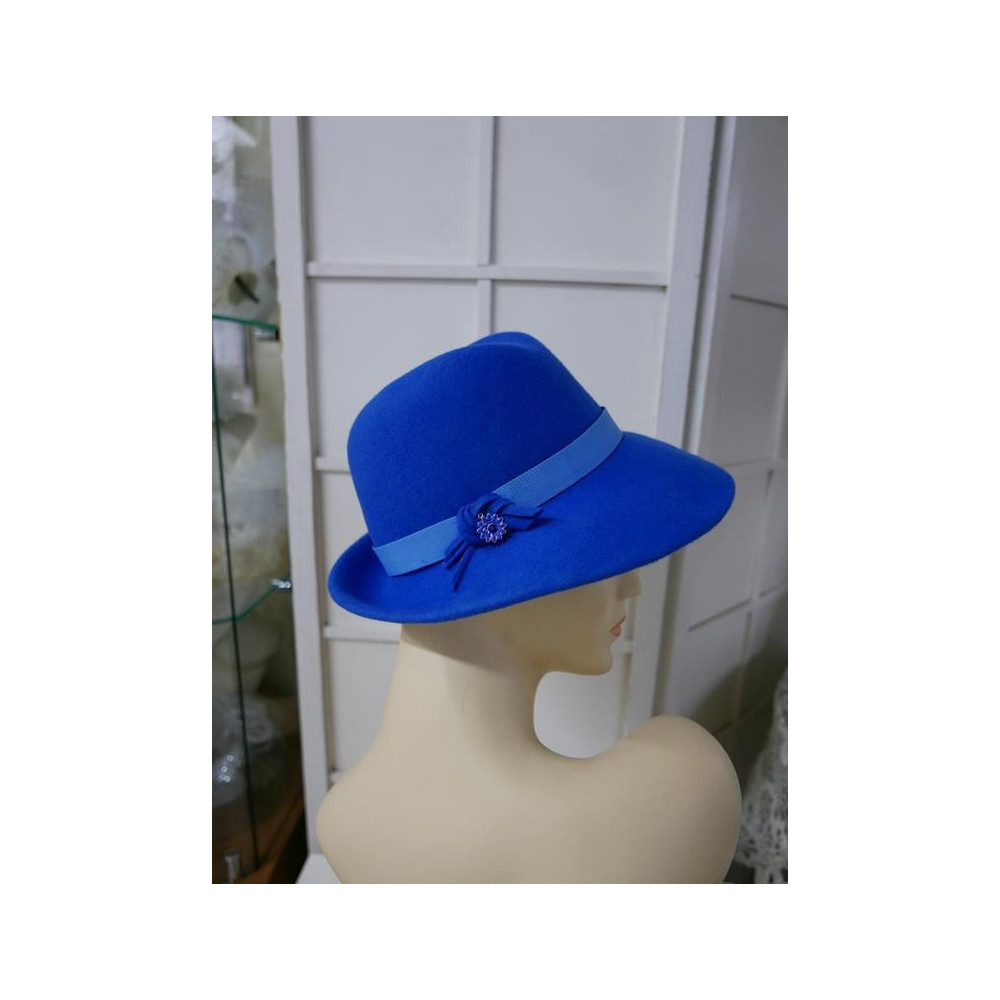 Dakota -niebieski kapelusz filcowy 53-55 cm