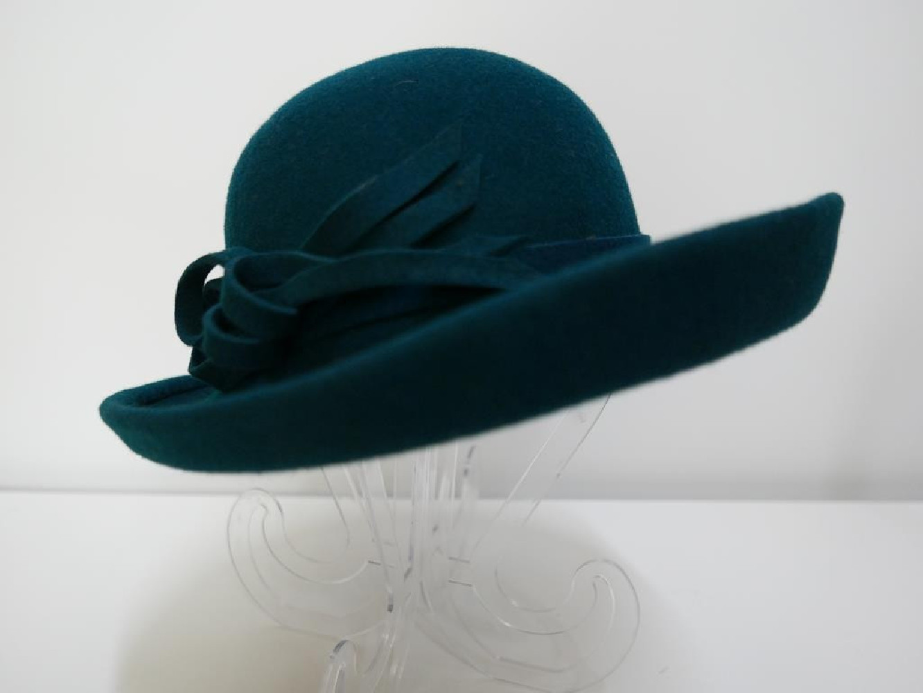 Sybilla zielony kapelusz filcowy 53-55 cm