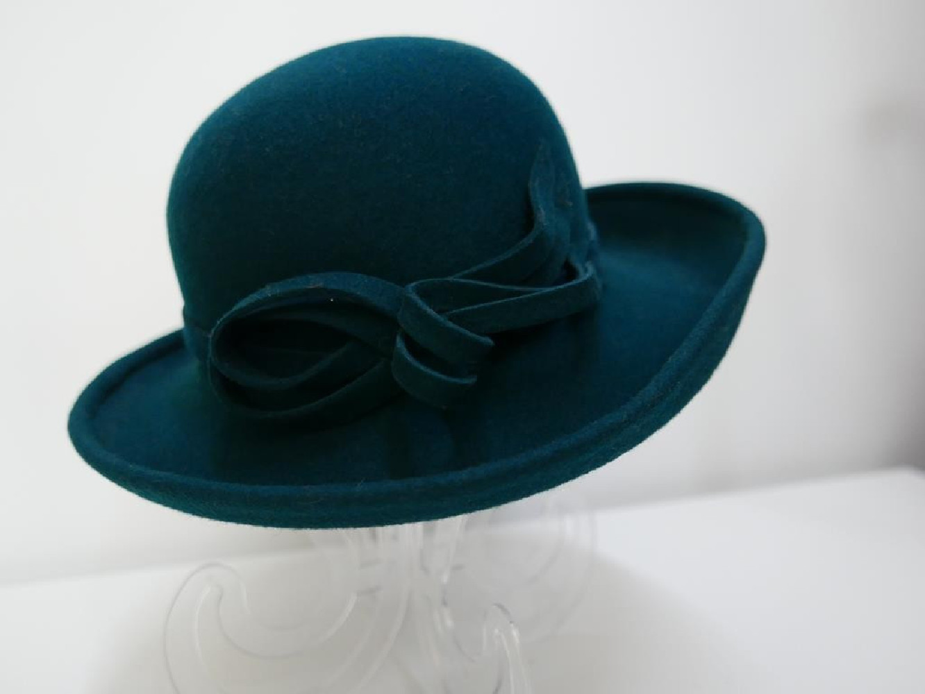 Sybilla zielony kapelusz filcowy 53-55 cm