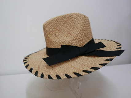 Fedora beżowy męski letni  kapelusz do 58 cm regulowany