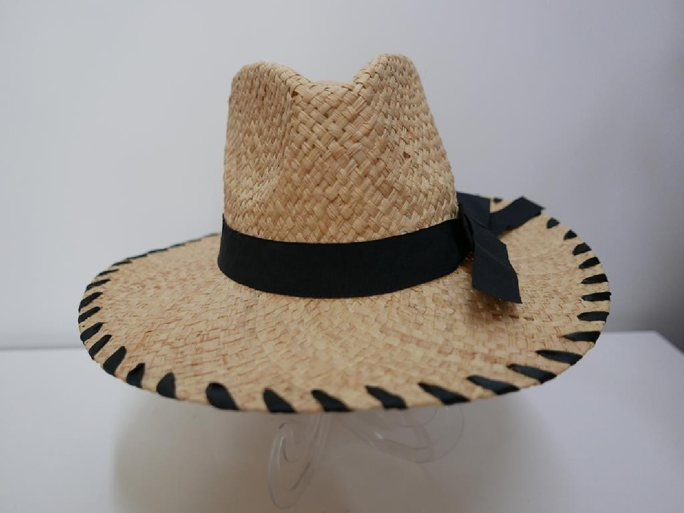 Fedora beżowy męski letni  kapelusz do 58 cm regulowany