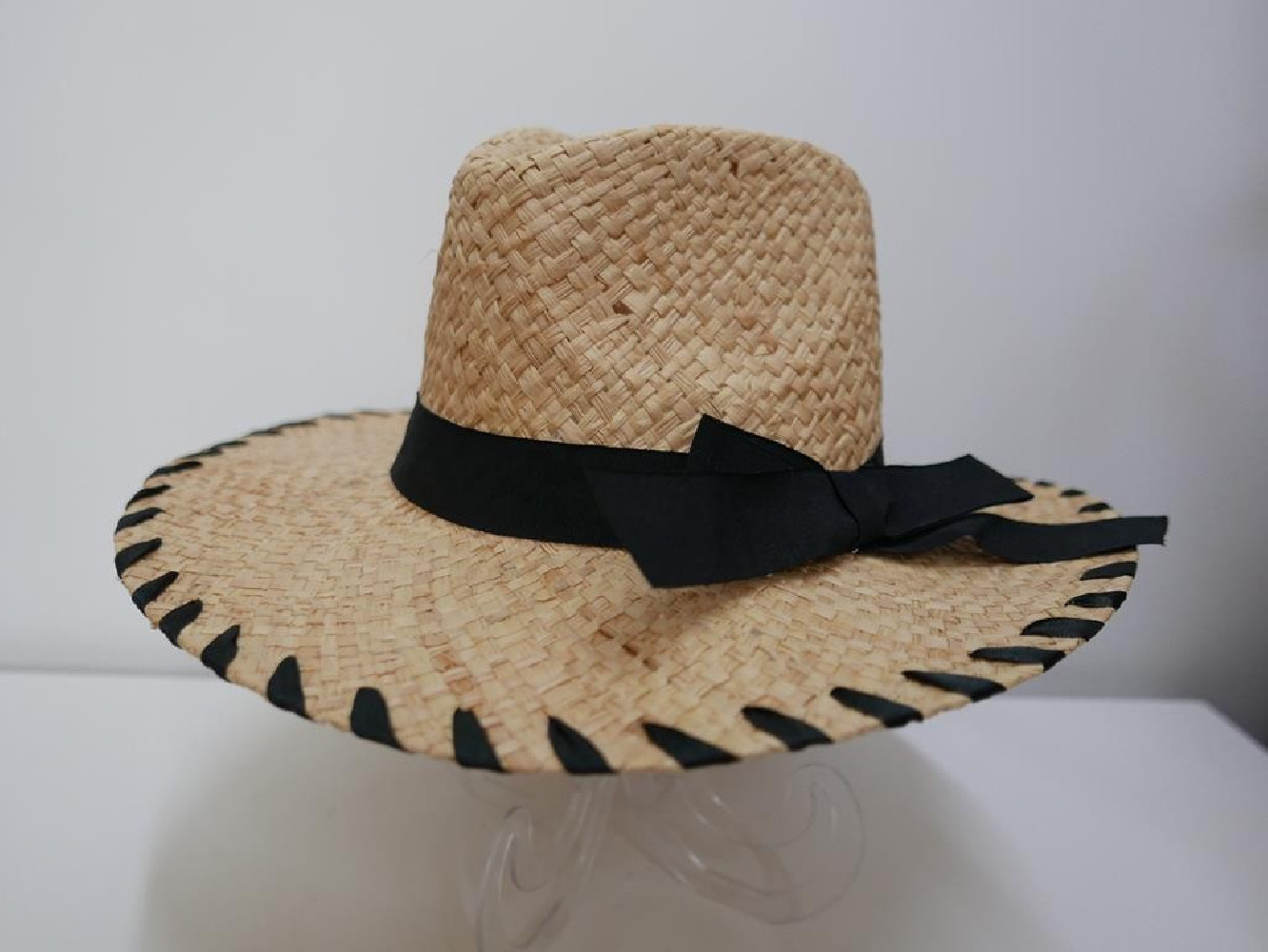 Fedora beżowy męski letni  kapelusz do 58 cm regulowany