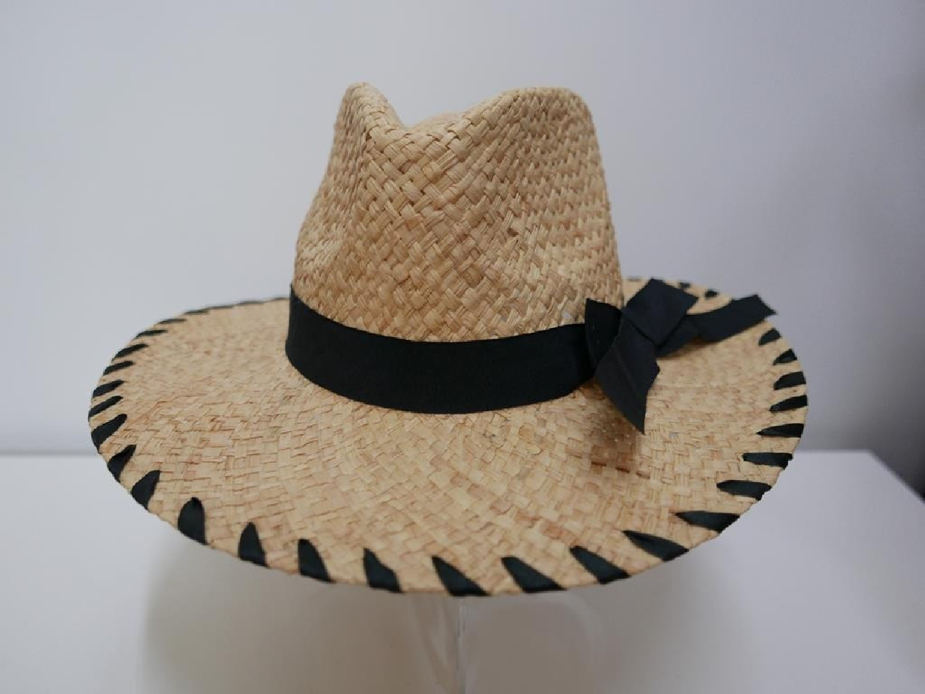 Fedora beżowy męski letni  kapelusz do 58 cm regulowany