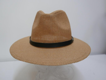 Fedora męski beżowy letni  kapelusz 56-57 cm