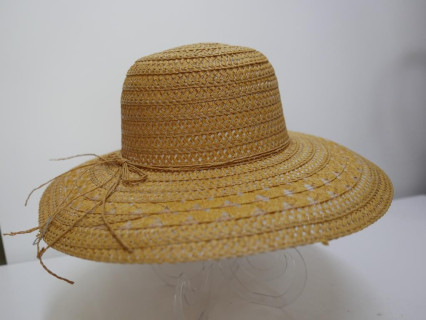 Złoty beż słomkowy letni  kapelusz 57-58cm