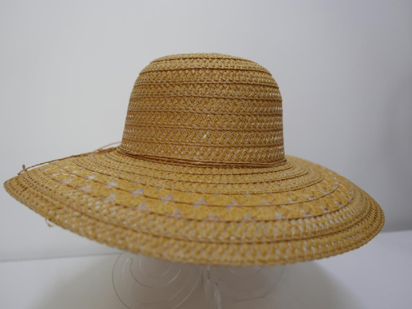 Złoty beż słomkowy letni  kapelusz 57-58cm