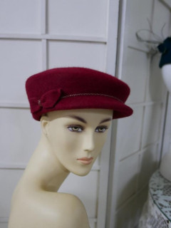 Maciejka ceglasta czapka maciejówka 53-57 cm