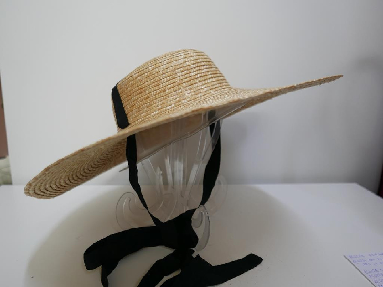 Kapelusz kanotier słomka ryżowa do 57 cm regulowany