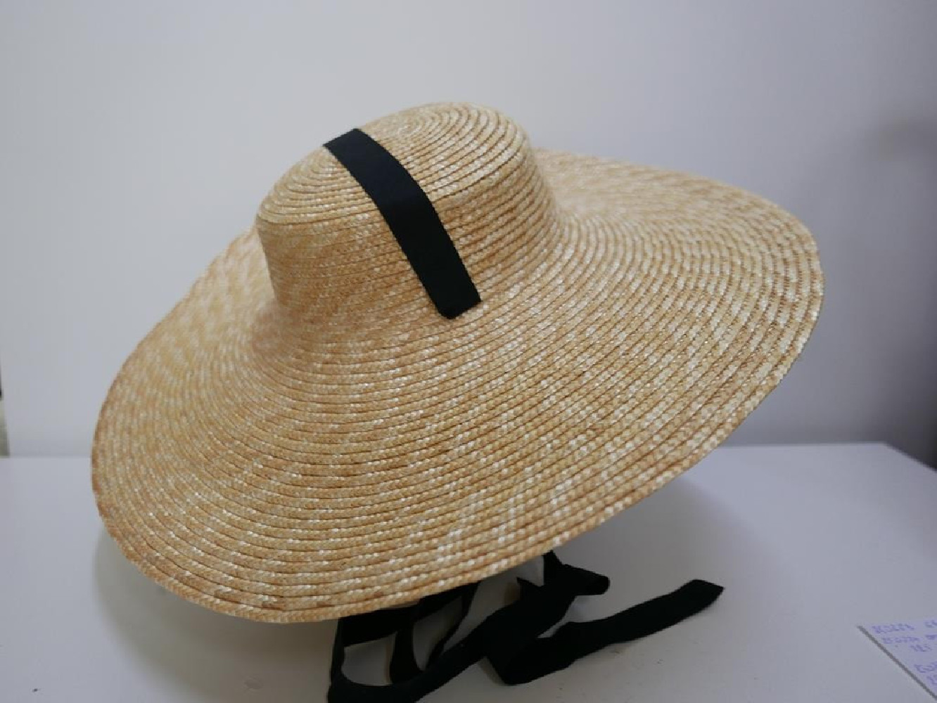 Kapelusz kanotier słomka ryżowa do 57 cm regulowany