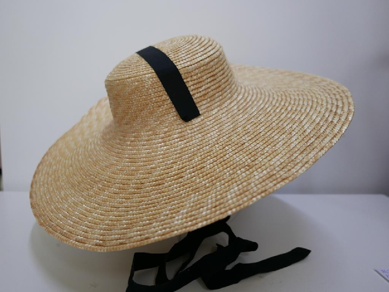 Kapelusz kanotier słomka ryżowa do 57 cm regulowany