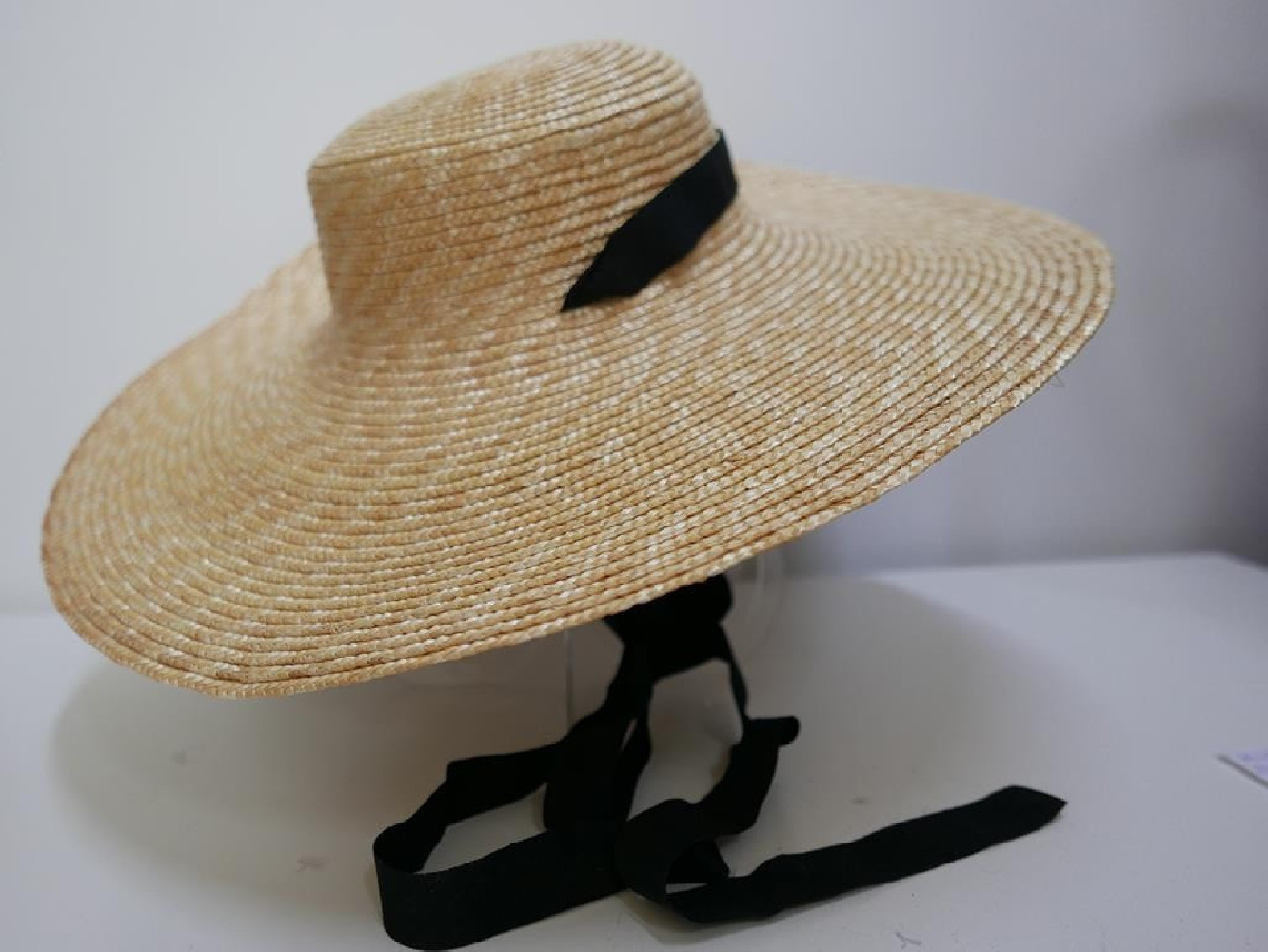 Kapelusz kanotier słomka ryżowa do 57 cm regulowany