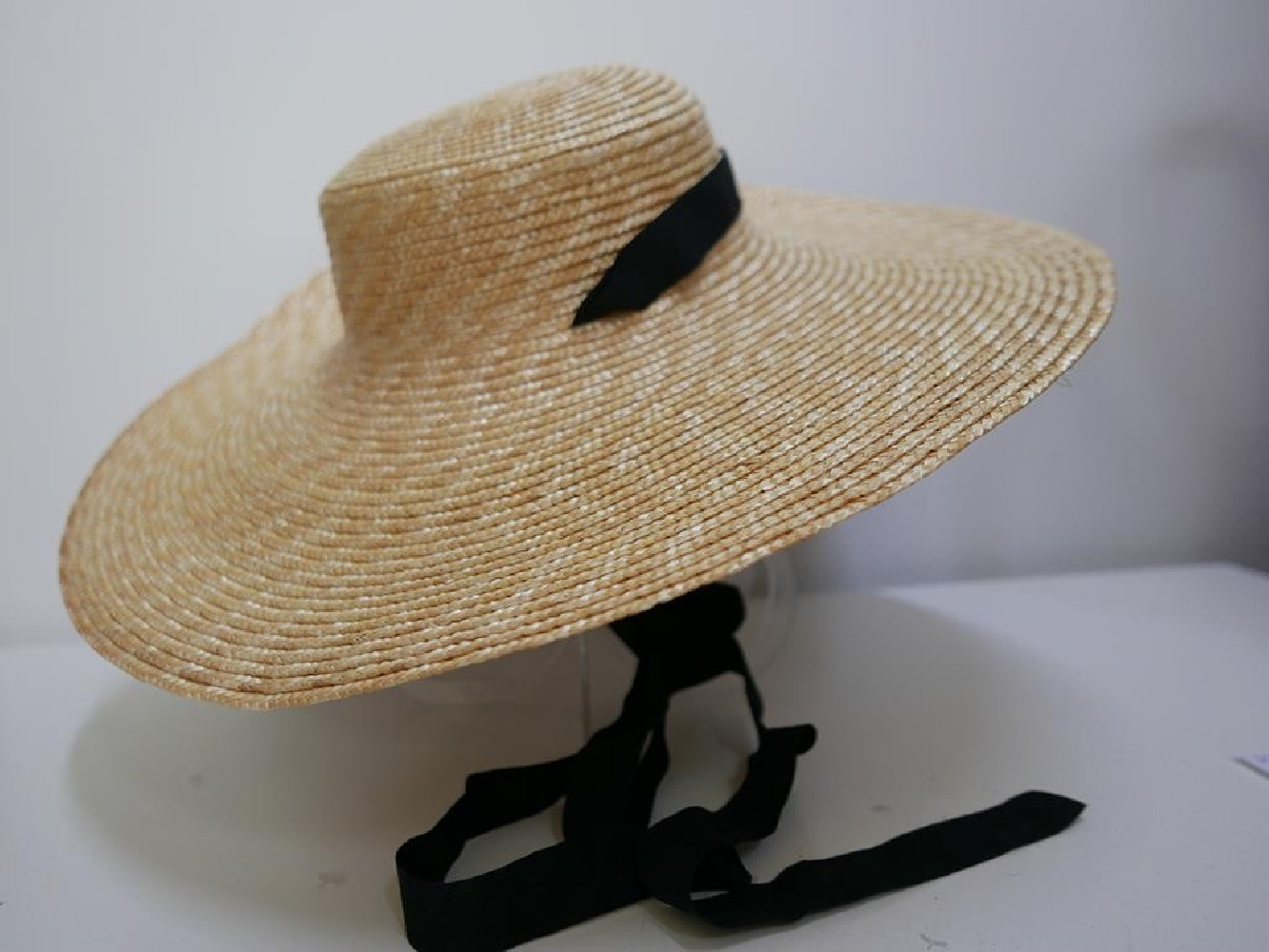 Kapelusz kanotier słomka ryżowa do 57 cm regulowany