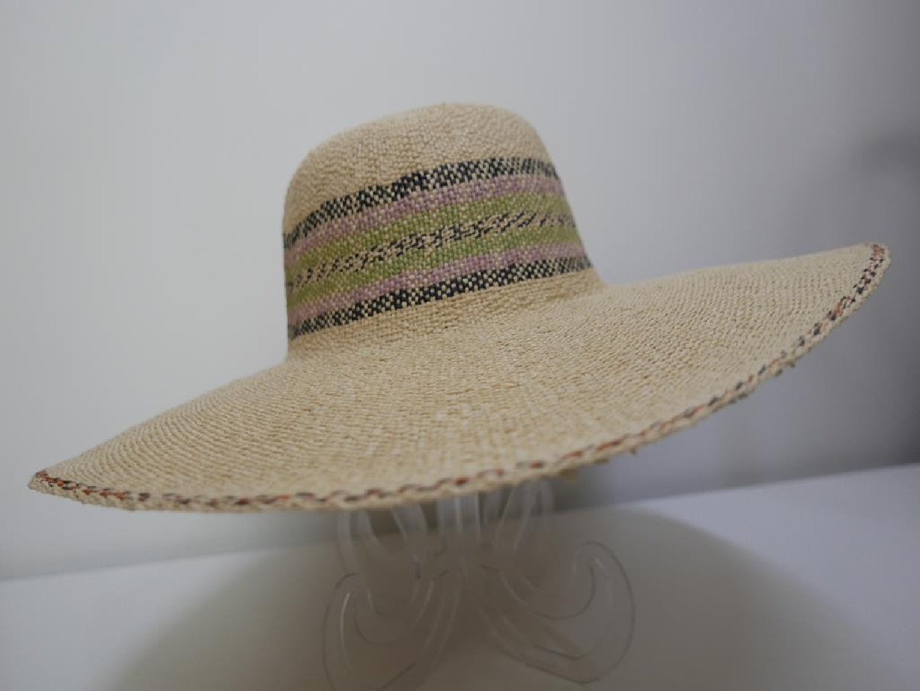 Kapelusz letni z duzym rondem do 57-58 cm