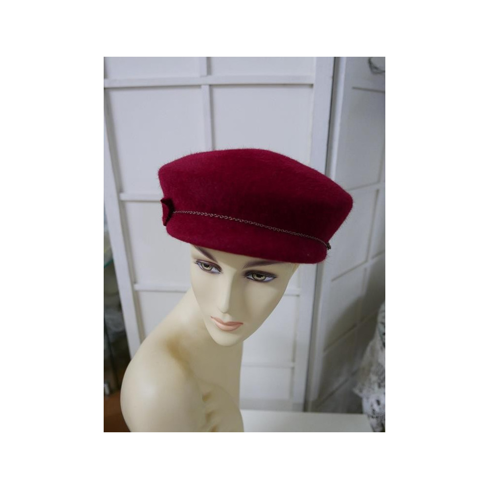 Maciejka ceglasta czapka maciejówka 53-57 cm