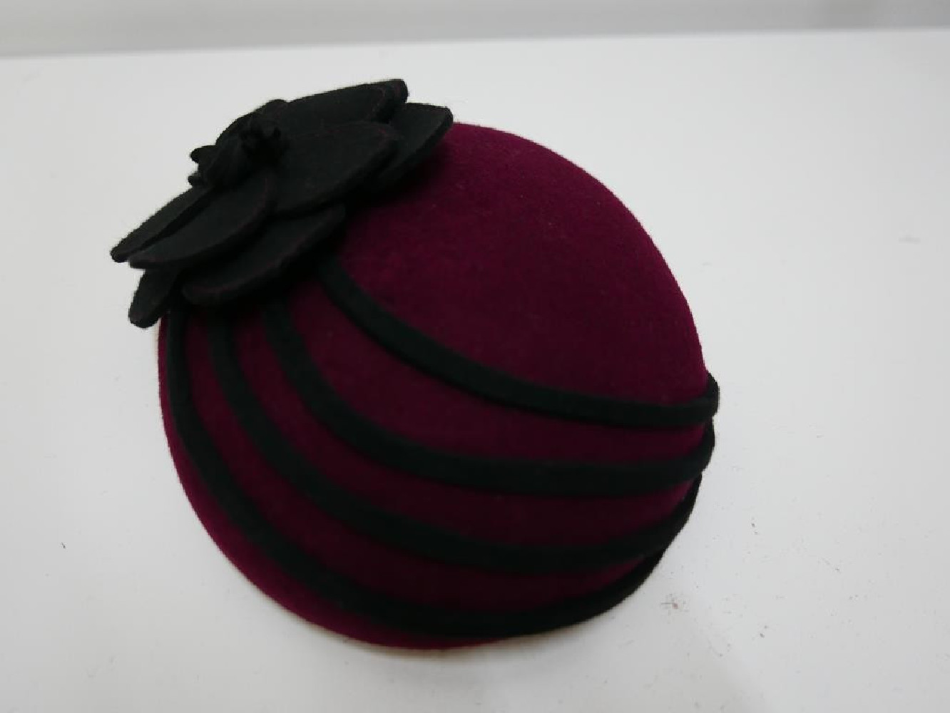 Ismena- mini toczek bordowo czarny