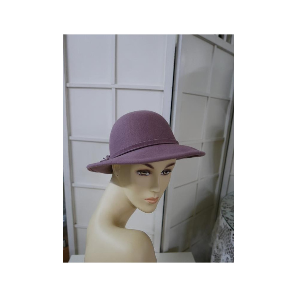 Alex wrzosowy kapelusz filc 53-56cm