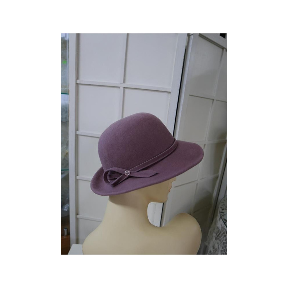 Alex wrzosowy kapelusz filc 53-56cm