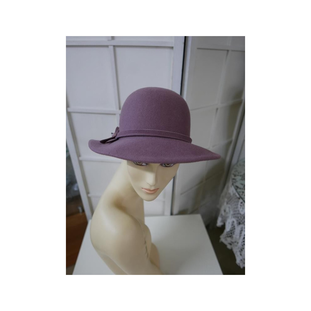 Alex wrzosowy kapelusz filc 53-56cm