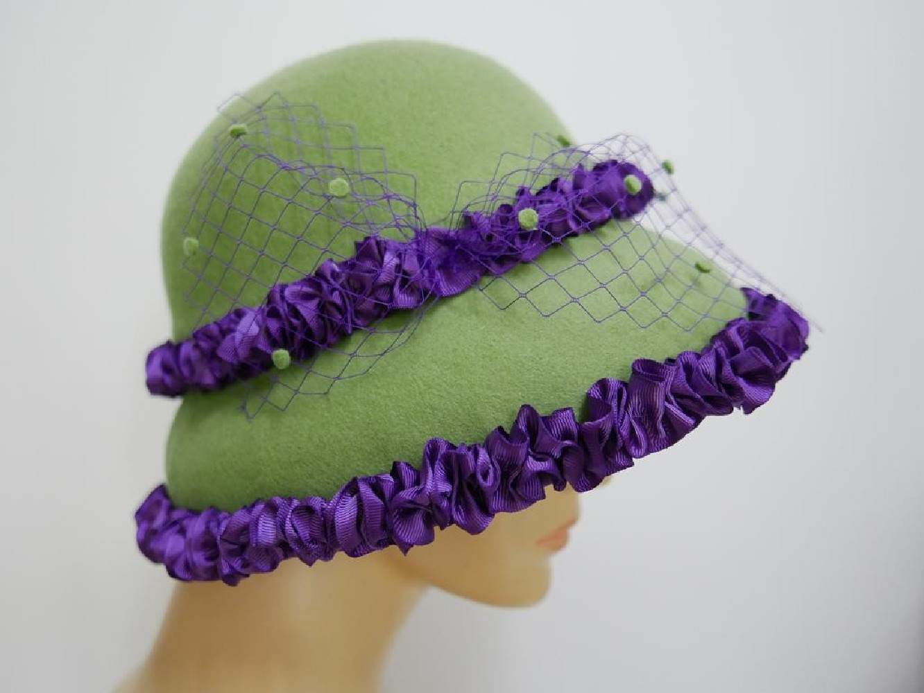 Fiesta kapelusz filcowy klosz  54-56 cm