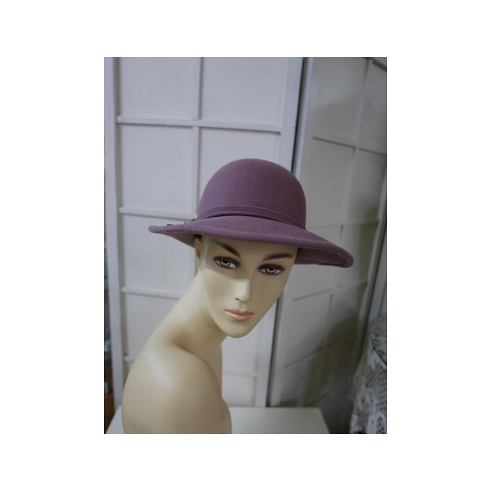 Alex wrzosowy kapelusz filc 53-56cm