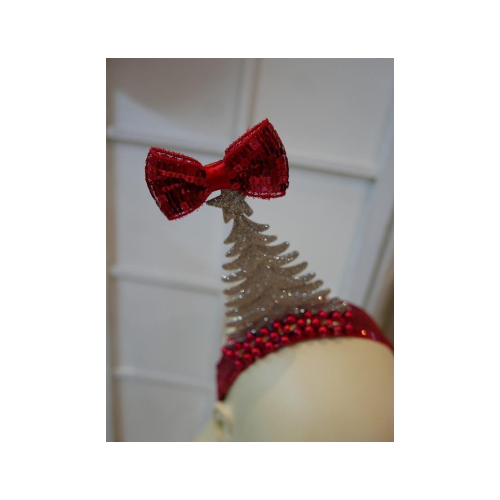 Świąteczny  fascynator- Przepaska