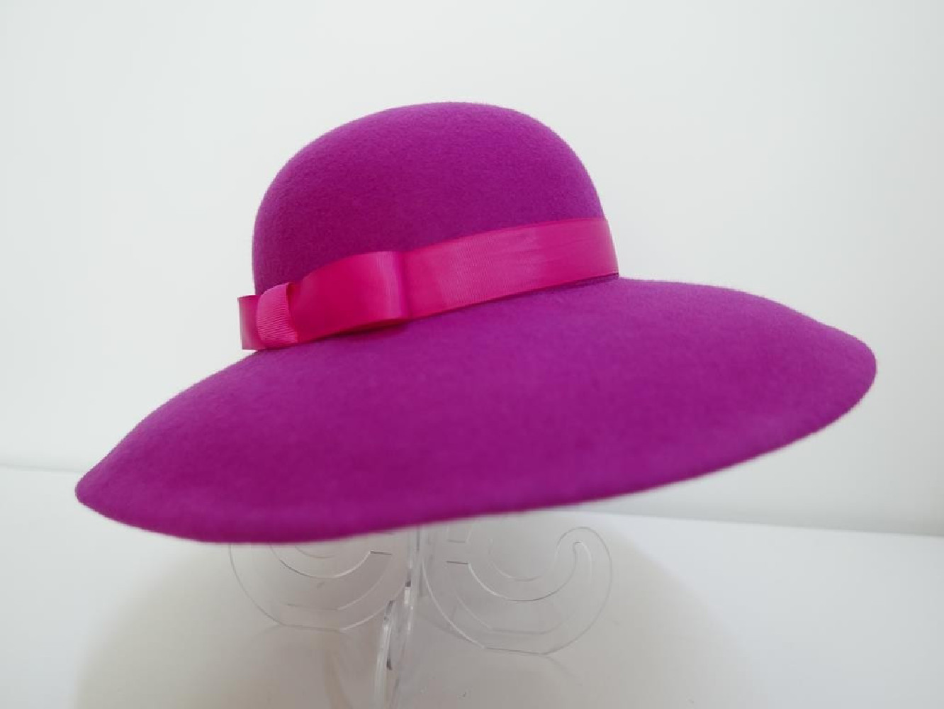 Vegas fuksja kapelusz z dużym rondem -54-57 cm