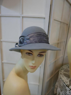 Alex szary kapelusz filc 53-56cm