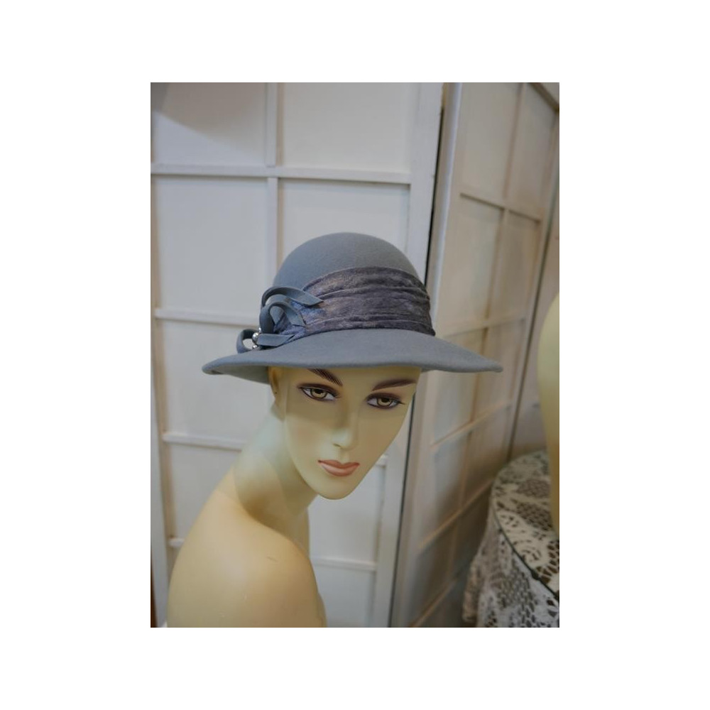 Alex szary kapelusz filc 53-56cm