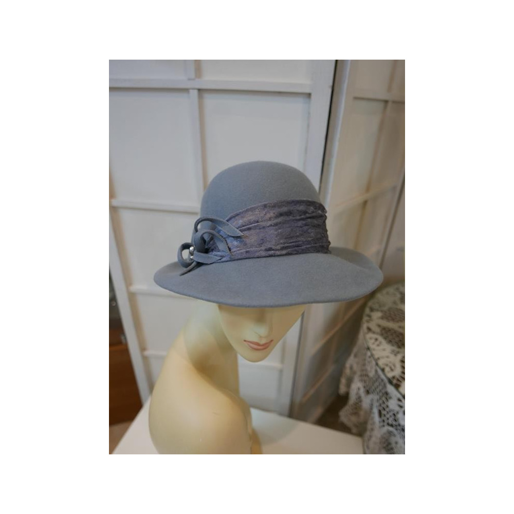 Alex szary kapelusz filc 53-56cm