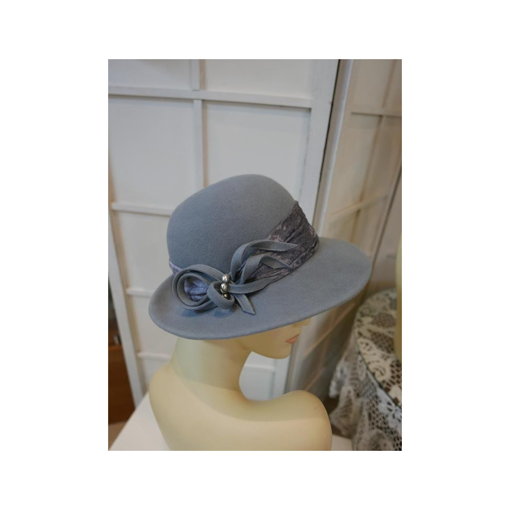 Alex szary kapelusz filc 53-56cm