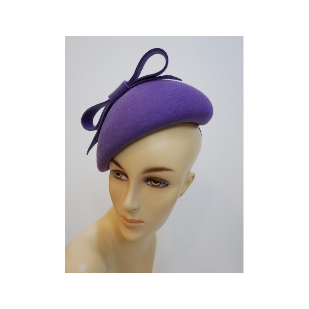 Ivanka 2 fioletowy midi toczek filcowy