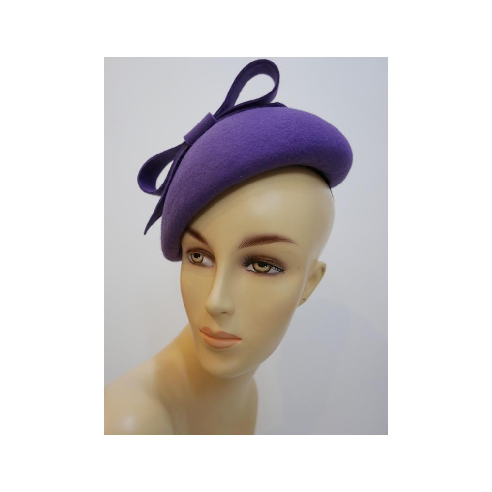 Ivanka 2 fioletowy midi toczek filcowy