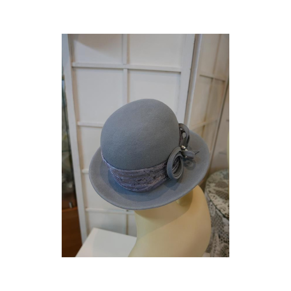 Alex szary kapelusz filc 53-56cm