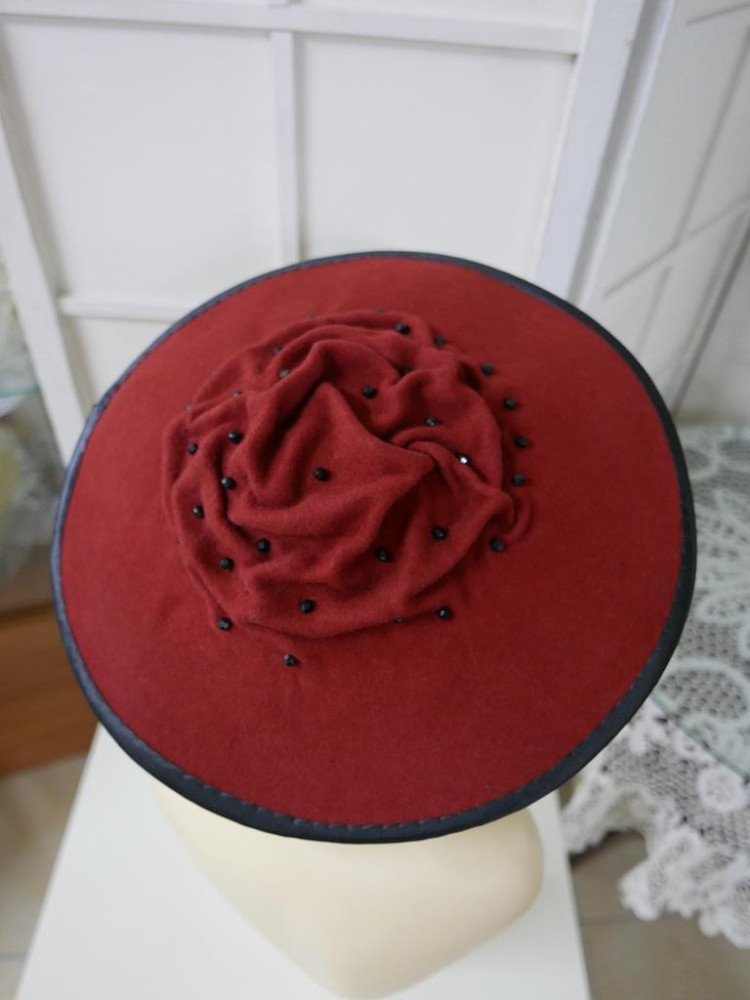 Satelitte kapelusz z podwójnym rondem -55-58cm