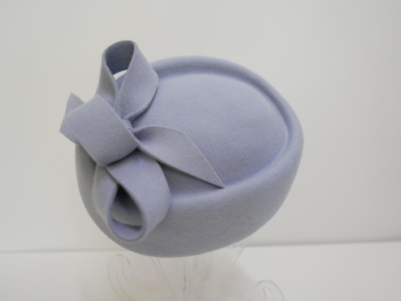 Tatiana błękitny toczek filcowy