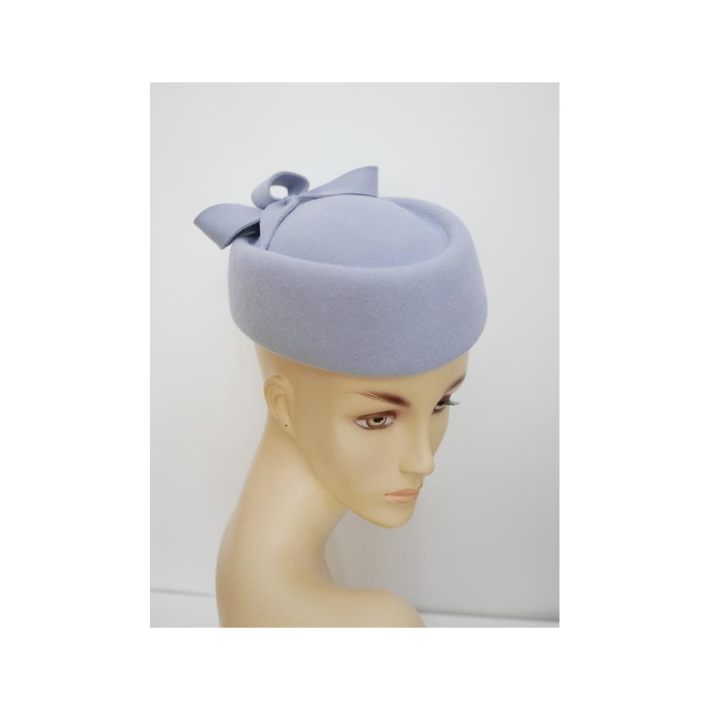 Tatiana błękitny toczek filcowy