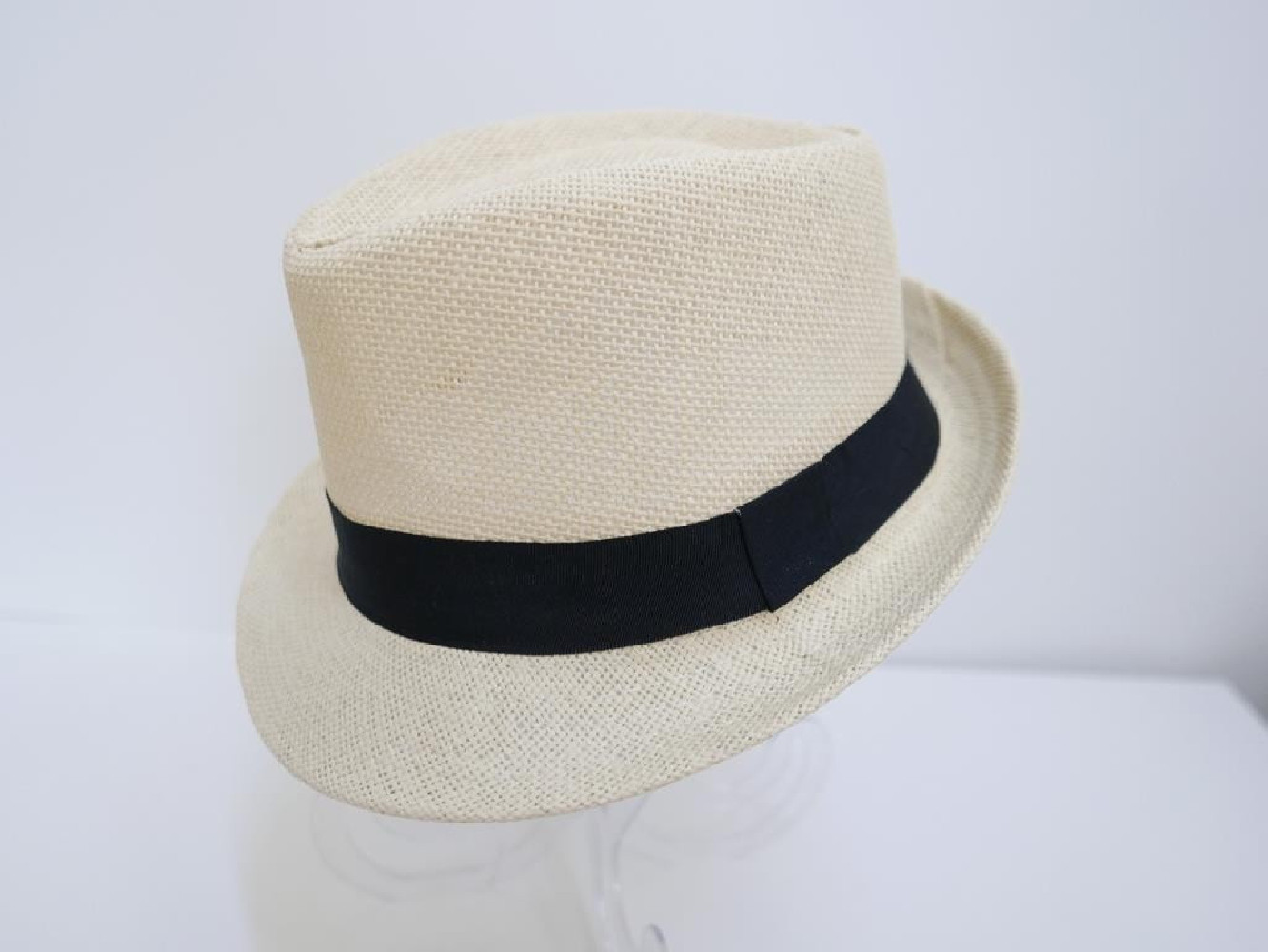 Trilby jasny beż męski letni  kapelusz 57-58cm