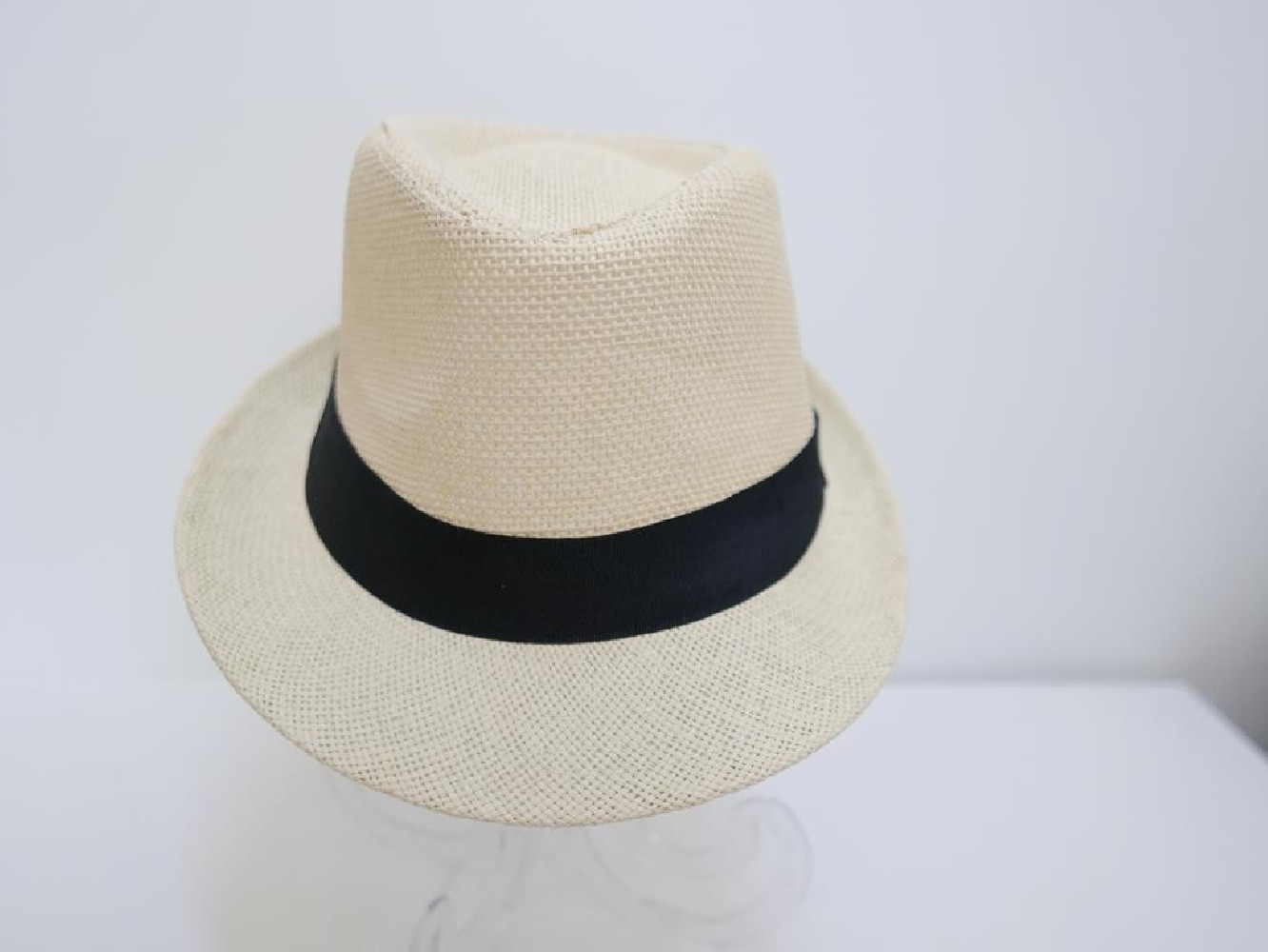 Trilby jasny beż męski letni  kapelusz 57-58cm