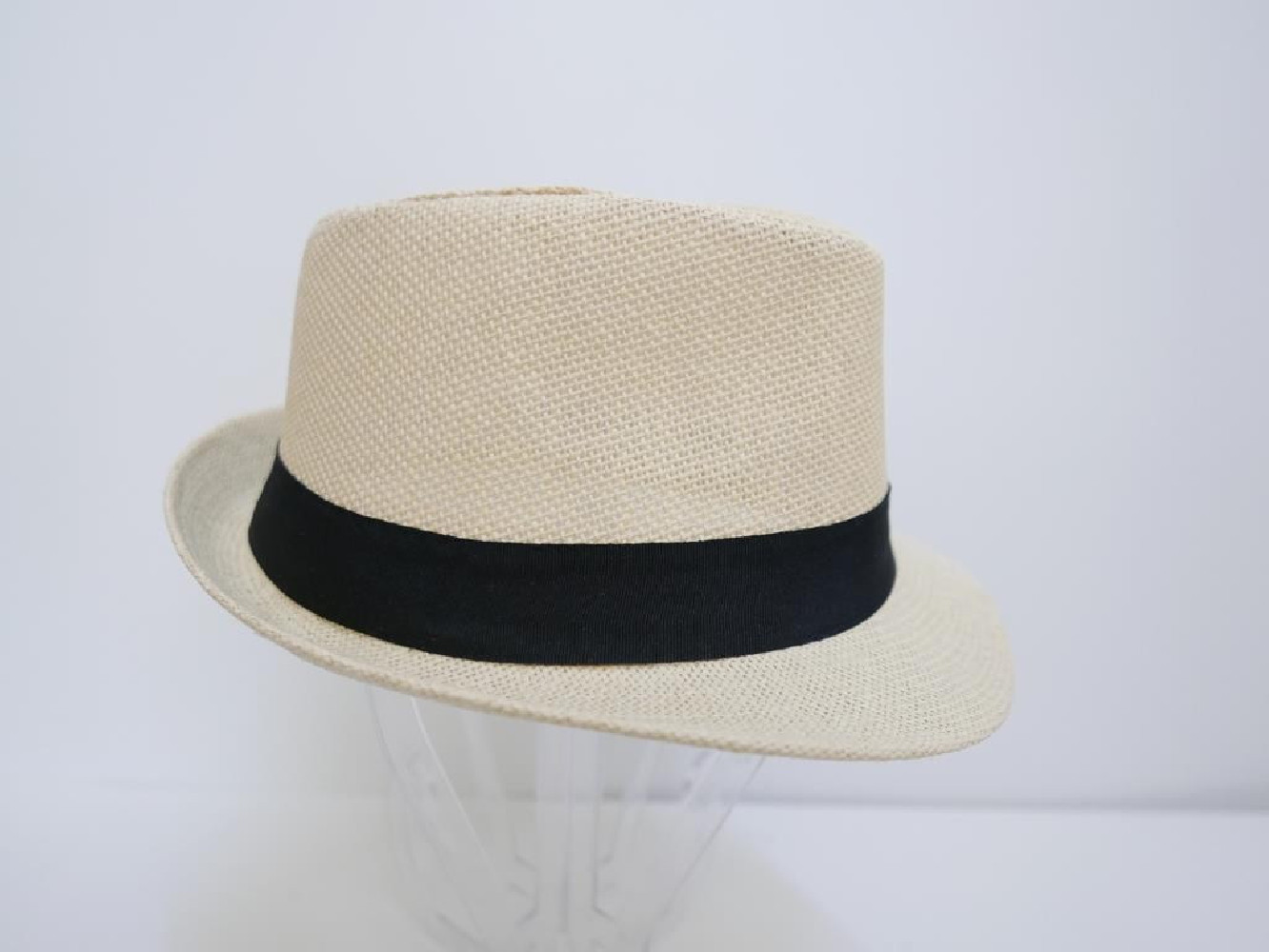 Trilby jasny beż męski letni  kapelusz 59-60 cm
