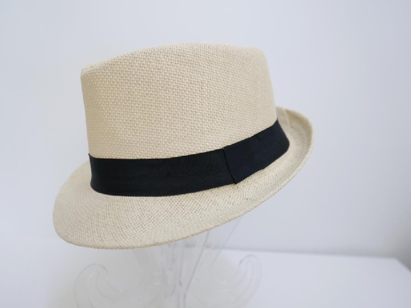 Trilby jasny beż męski letni  kapelusz 59-60 cm