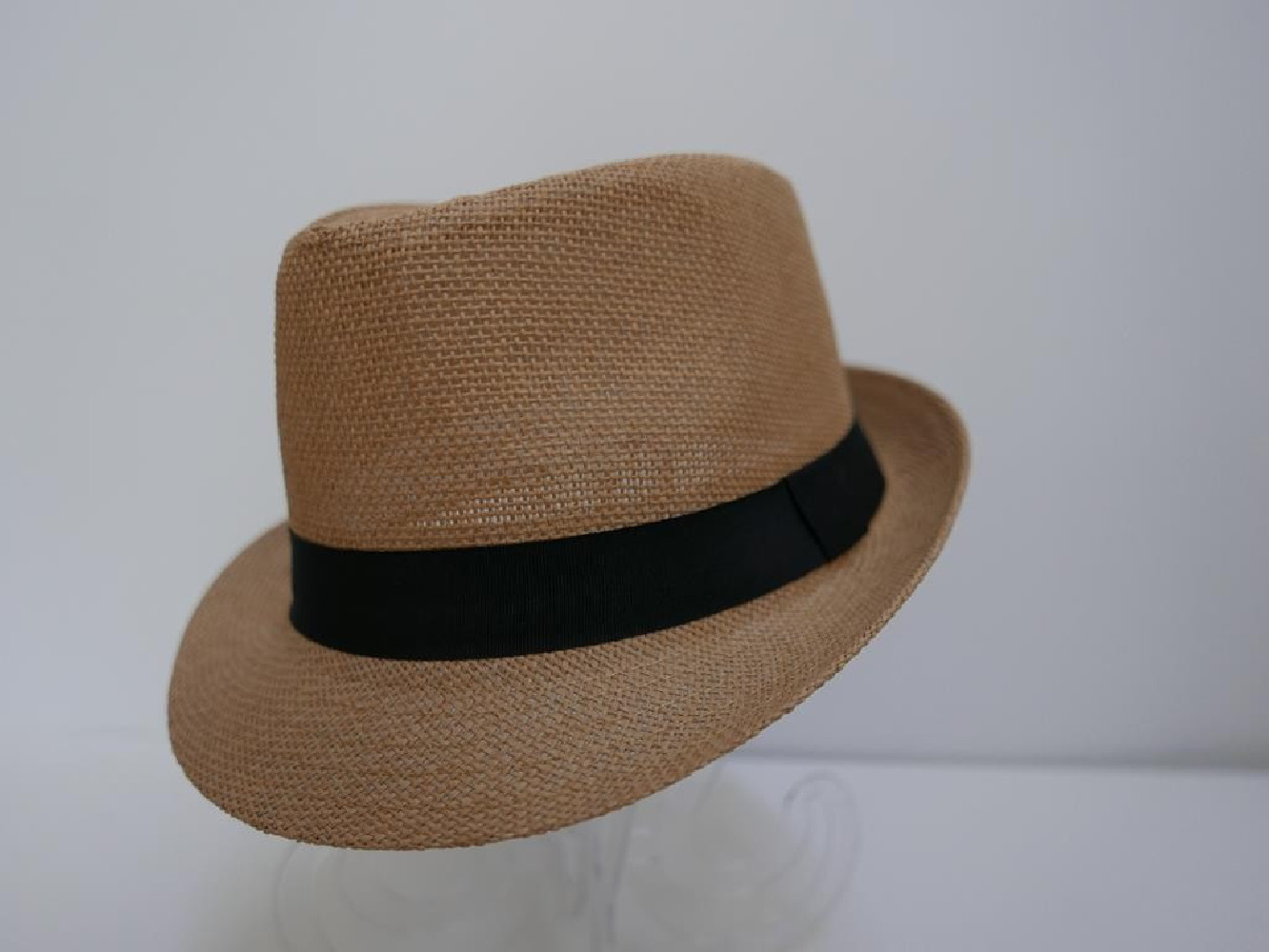 Trilby ciemny beż męski letni  kapelusz 55-56cm