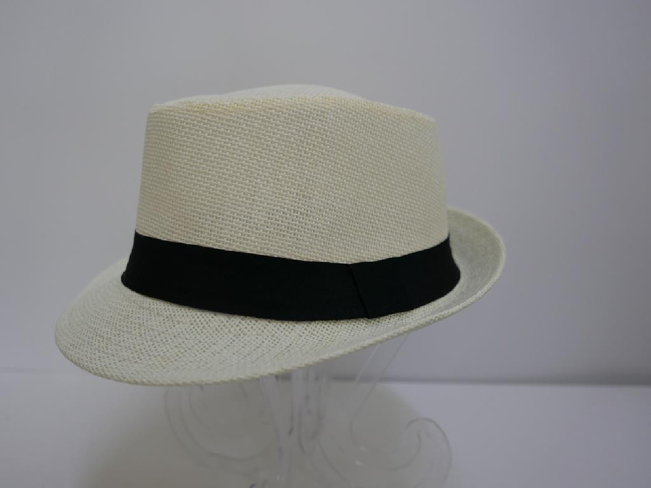 Trilby kremowy męski letni  kapelusz 57-58cm