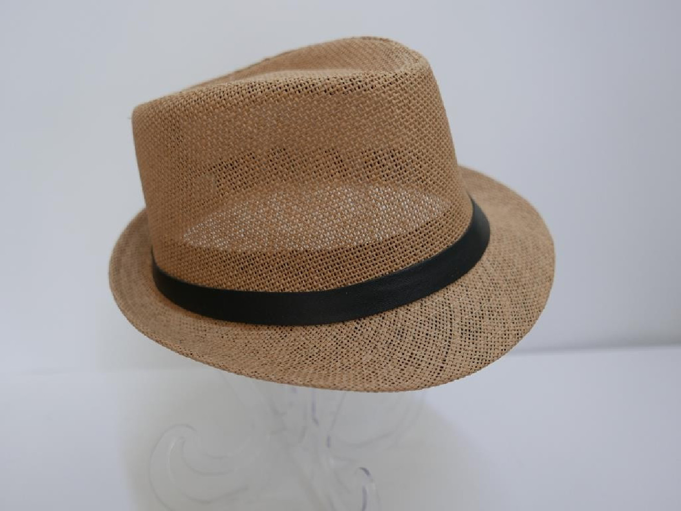 Trilby ciemny beż męski letni  kapelusz 55-56cm