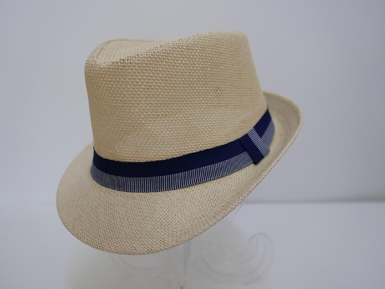Trilby jasny beż męski letni  kapelusz 59-60cm