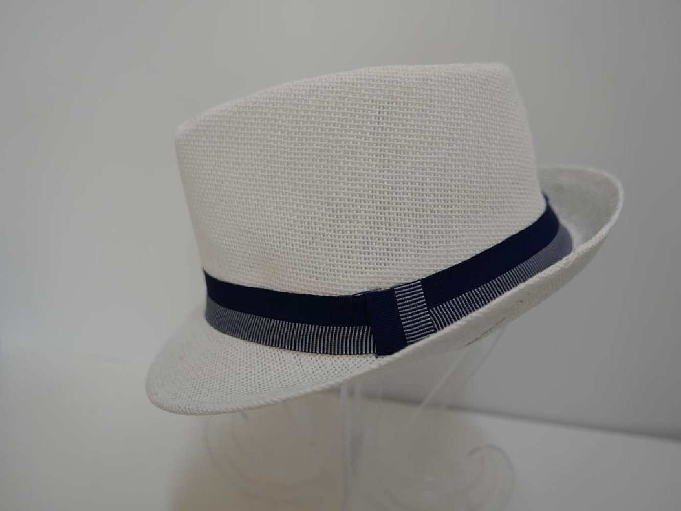 Trilby biały męski letni  kapelusz 57-58cm