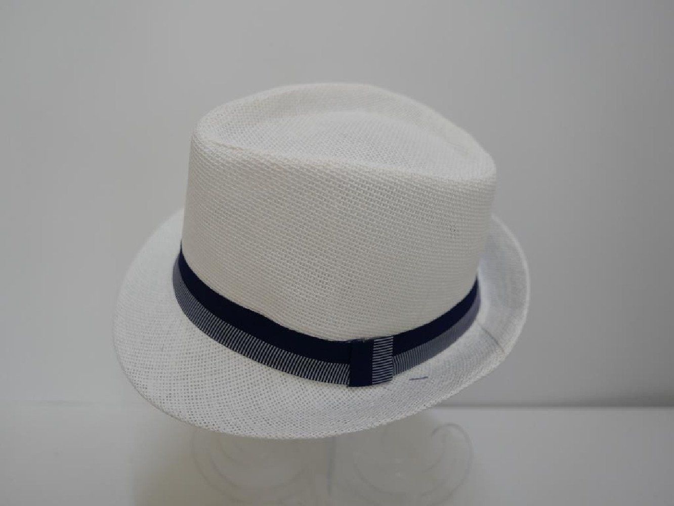 Trilby biały męski letni  kapelusz 57-58cm