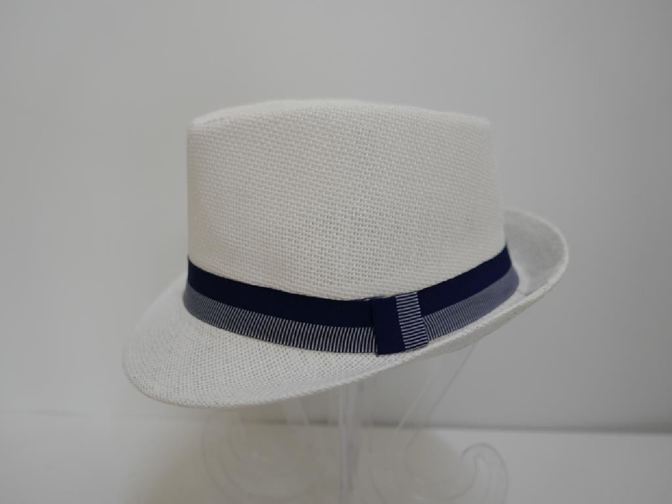 Trilby biały męski letni  kapelusz 57-58cm